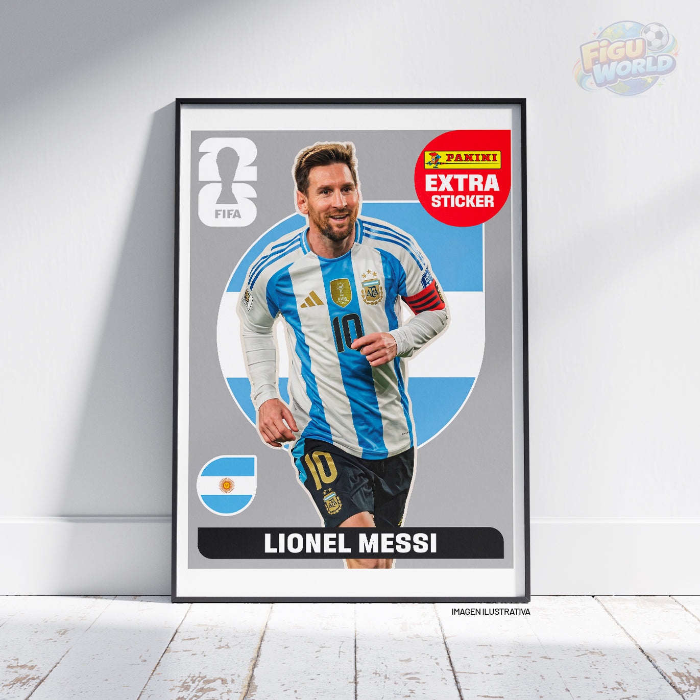 Lionel Messi | Extra Sticker Plata - Mundial 2026